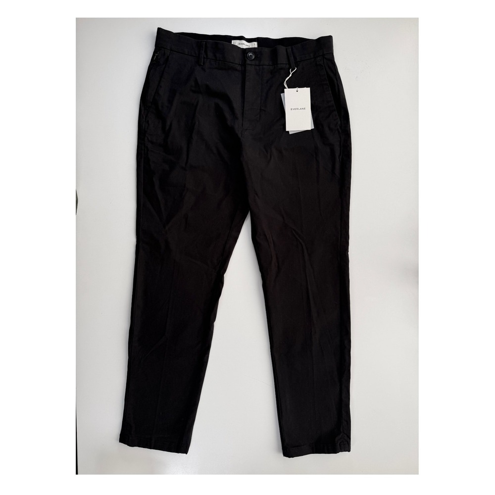 EVERLANE The Slim Fit Performance Chino Pant Uniform Black Mens 32x28‎ NWT